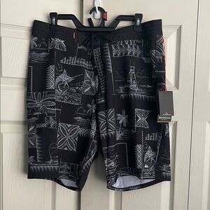 Waterman Borderline Volley Swim Trunk board shorts size 34.  #0406